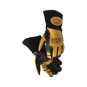 1832xl Caiman Revolution Welding Gloves Cow Grain Leather X-large Black/gold