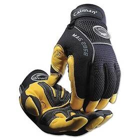 2956xxl Caiman Gold Grain Leather Palm Gloves 2x-large Gold/black