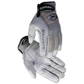 2970m Caiman 2970 Deerskin Padded Palm Knuckle Protection Mechanics Gloves Medium Gray