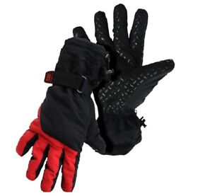 Cat016203m Cat Elastic Wrist Cuff Winter Gloves Black