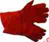 Chijw6050 Pit Bull 1 Pair Red Leather Welding Work Gloves Glove Mig Tig Arc 753182359656