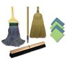 Cleankit Boardwalk Cleaning Kit Mop Handle Push Broom 749507981411