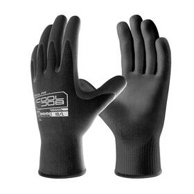 Cooljob 12pubb10 12/60 Pairs Safety Work Gloves Pack Bulk Large Of 12 Black