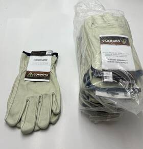 121960 Cordova Pack Of 12 Pairs Standard Grain Cowhide Driver Glove Unlined Xl