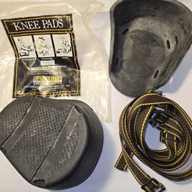 Custom Leathercraft 084298003196 319 Professional Heavy-duty Molded Rubber Kneepads Black Usa