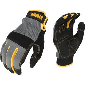 4910378 Dewalt Mens Foam Padded Performance Mechanics Gloves Gray/black/yellow