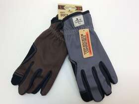 76007 Digz Large Duck Canvas Utility Gloves 1 Brown Grey Touchscreen Mens