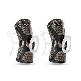 Brace5431 Djyouxian Dujia Copper Knee Brace For Pain 2 Pack Xx-large Grey