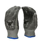 14431-dz Dots Natural Double-side Gloves Pvc Cotton