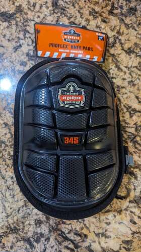Ergodyn 720476184454 Ergodyne Proflex 345 Professional Knee Pads Protective Long Cap Injected Gel