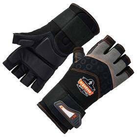 17713 Ergodyne Proflex 910 Impact Protection Work Gloves Padded Palm Half-finger Wrist