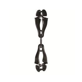 19412 Ergodyne Squids 3420 Swiveling Glove Clip Holder With Dual Clips Black