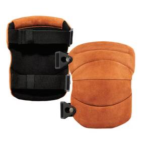 Ergodyne 313050324348 Proflex Leather Knee Pads - Wide Soft Cap