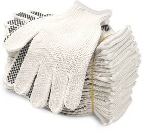 Evridwear 7011l Cotton Polyester String Knit Shell Safety Large One Side Dots