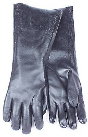 7v70208 Fimco Inc Chemical Glove Black Pvc Large 18- Inch -7v70208