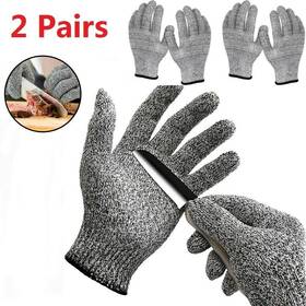 Finger Joy 744452019499 New Cut Resistant Gloves - Size Large High Performace 2 Pairs
