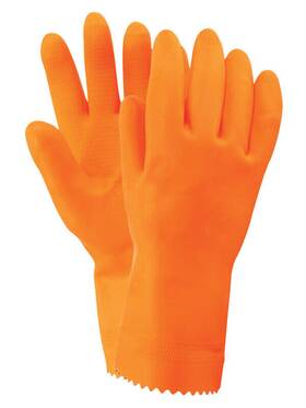 13103-26 Firm Grip Unisex Indoor/outdoor Nitrile Stripping Gloves Orange L 1 Pair - Total
