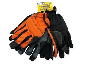 Firm Grip 731919331038 Utility Work Gloves Stretch Heavy Duty 3 Pairs Assorted
