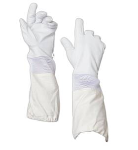 700w Forest Beekeeping Supply 754769602622 Gloves Premium Goatskin Leather Beekeepers Glove With Whi