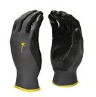 15196-300 Form Seamless Knit Pairs Nitrile Coated Black Gloves Work