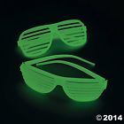 Fun Express One Dozen Plastic Glow-in-the-dark Shutter Shading Glasses Sale 0848569001348