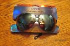 Genesis Uvex Nip Mirrored Safety Glasses Black Frame Mirror Lens With Neck Cord 603390094514