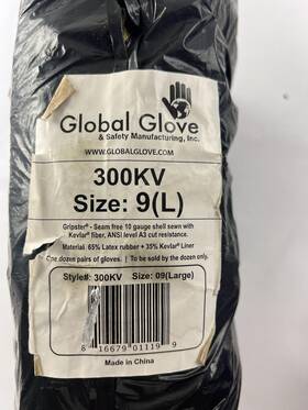 300kv Global Glove Gripster Gloves Large Aramid Fiber A3 Cut Resistant Dozen