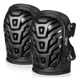 Glove Station 445047618697 Elite Wear Heavy Duty Protective Knee Pads With Thick Foam Padding And Gel Cushion