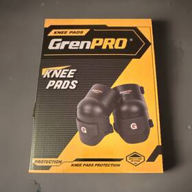 Grenpro 043215 Hard Shell Waterproof Knee Pads Black 2-pack Model