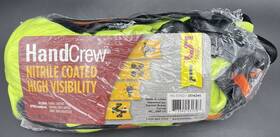 2514246 Hand Crew 5 Pairs Nitrile Coated High Visibility Size Large Protective Gloves
