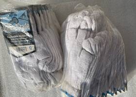 93tm Handmaster Gloves 2 Doz 24 Pcs Stretch Knit Size Medium Utility Grade