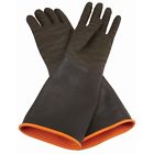 Hardy New Long Cuff Rubber Coated Blasting Gloves Industrial Strength Protect Hands 701904223860