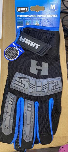 Hhppglm3 Hart Pro Impact Mechanics And Carpenter Gloves Touchscreen Use 1pair M