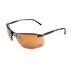 Hd700 Safety Sun Glasses Gunmetal Frame Brown Mirror Lens 603390119170