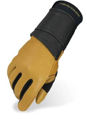 Hg332l-08 Heritage Gloves Pro 8.0 Bull Riding Glove Left Hand Only