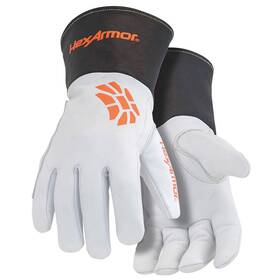 4062-xxxxl Hexarmor 13 Leather Gloves Black/orange/white 4xl Pr 55cy45