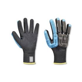 414438bl8m Honeywell Rig Dog Knit Water And Cut Resistant Gloves 8/m Black/blue