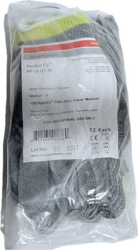 Honeywell 801462088380 12 Pr A3 Cut Resistant Gloves Ambidextrous Food Grade Sz Medium