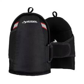 Husky 313032843843 Flooring Work Knee Pads Soft Cap Gel Non Marring Adjustable Fits All 1pair