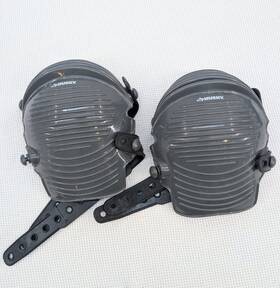 Hti-e20 Husky Flexible Soft Cap Work Knee Pads Adjustable Grey