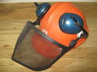302rt Husqvarna Earmuffs Hat Trough 6.5-8 Rain Size Hard Visor Helmet Safety