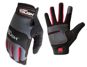 Hyper Tough 744110851663 High Dexterity General Purpose Work Glove Mesh Synthetic Leather P