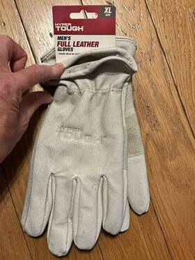 Ht18-404-001-06 Hyper Tough Mens 100% Leather Work Gloves Size Xl-nwt