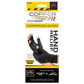 Idea Village 754502052028 Work Gear Compression Gloves - Size L/xl