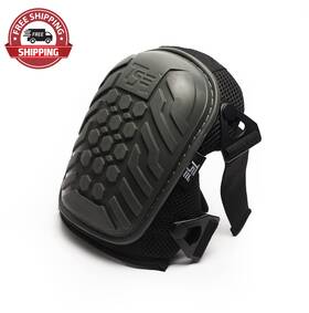 Inc 711181281330 Heavy Duty Professional Knee Pads Double Strap And Adjustable Clips Hex Pro Kne
