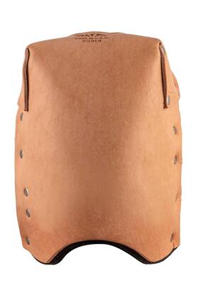 30914 Industries Leather Deluxe Knee Protector Pad With Neoprene Strap Buckle Capless Be