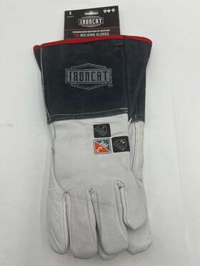 6144 Ironcat 6144/s Qty 1 Premium Grain Goatskin Tig Welding Glove Small A4