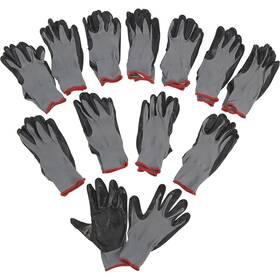 37130ir-l12 Ironton 3620678 Nitrile-coated Work Gloves 12 Pairs Black Large Model#