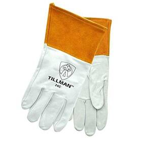 Til24cm John Tillman & Co And Gold Top Grain Kidskin Unlined Welders Medium Pack Of 2 Pearl