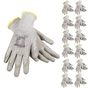 S-gd-02 Jorestech Cut-resistant Safety Work Gloves Grey Hppe Knit With Polyurethane